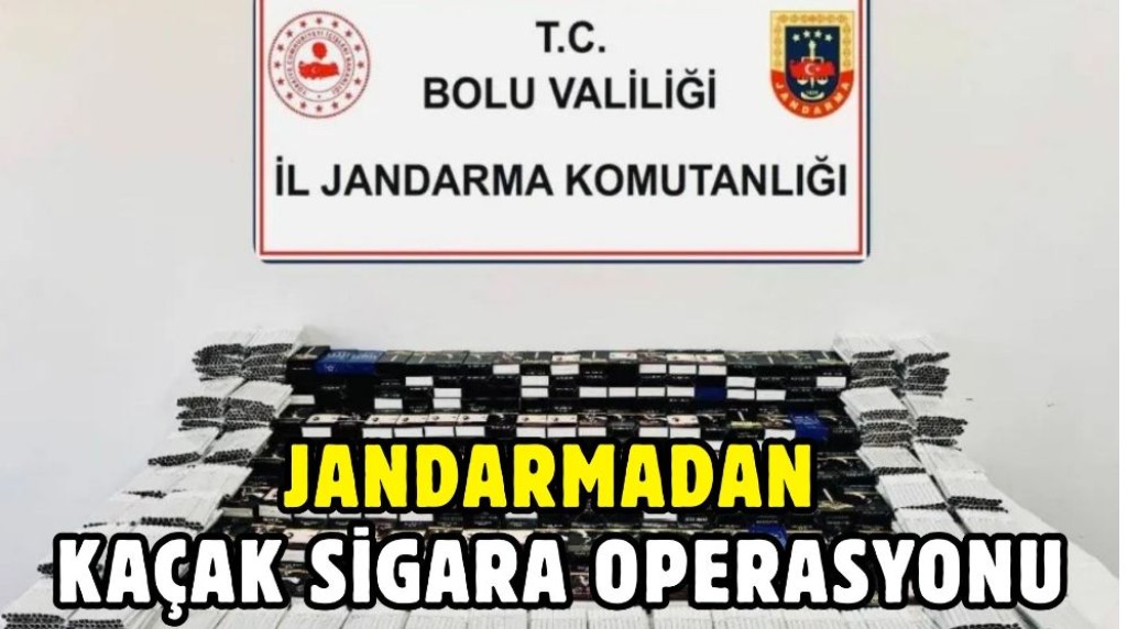 Jandarma 1.650 paket bandrolsüz kaçak sigara ele geçirdi