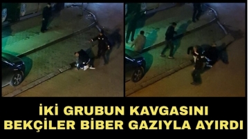 İki grubun kavgasını bekçiler biber gazıyla ayırdı