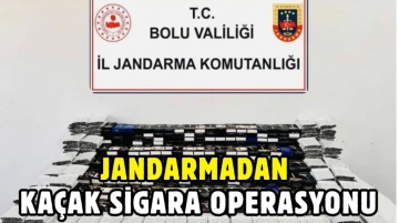 Jandarma 1.650 paket bandrolsüz kaçak sigara ele geçirdi