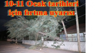 Meteoroloji saat vererek fırtına uyarısı yaptı