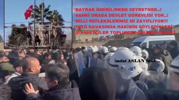 TÜRK BAYRAĞI İNDİRİLİRKEN SEYRETMEK..!