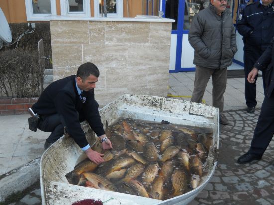 Kaçak balık avcılarına 3 bin lira ceza kesildi