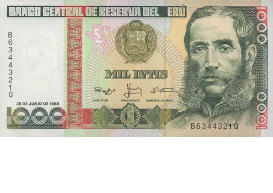 Peru parasını Isviçre Frangı olarak bozdurdu