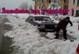 Yolu açarken araçları hapsettiler !