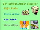 KATI ATIKLARIN GERİ DÖNÜŞÜMÜ HAKKINDA