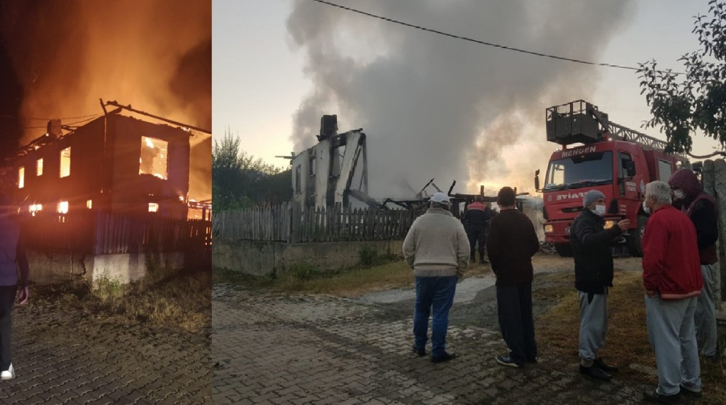 Felçli bir kişi yanarak hayatını kaybetti