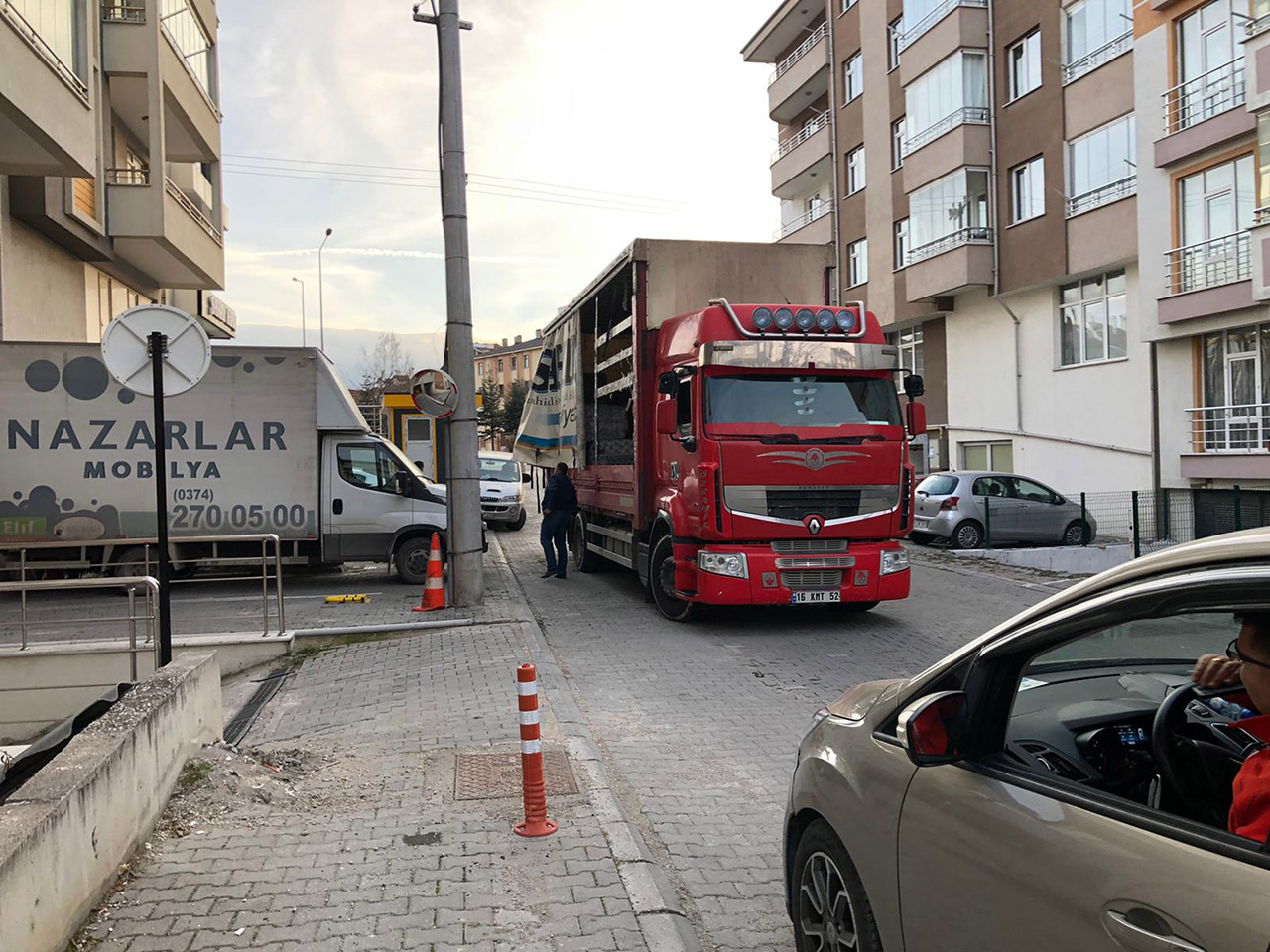 Belediye tarafından kaldırım işgali