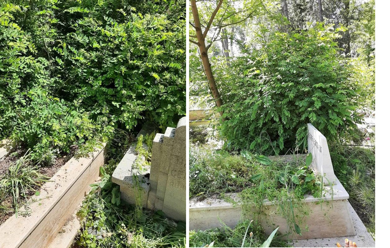 Çığırtkanlar Mezarlığı bakımsız