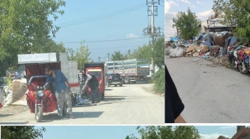 Kınacı Sokak’ta çöp ayrıştırma rezaleti!