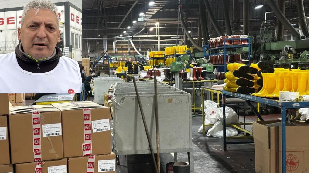 Gezer Terlik Fabrikası'nda büyük gerilim üretim durdu