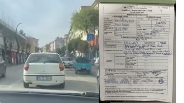 Araçtan sokağa broşür fırlatan kişi, ceza yedi