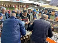 Ucuzlayan hamsiye hücum vardı bugün