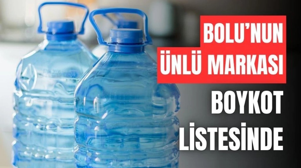 Ünlü su markası, boykot listesine alındı