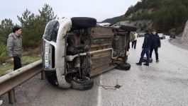 Cenaze dönüşü feci kaza: 2 kişi yaralandı