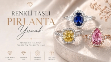 Renkli Taşlı Pırlanta Yüzük: Klasik Zarafet ile Renk Dünyasının Buluşması