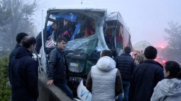 Taşkesti'deki kazada 3 kişi ağır yaralandı
