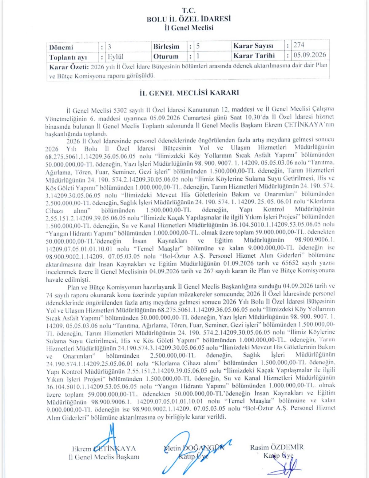Özel İdare Bütçesi Doğru Yönetilmiyor